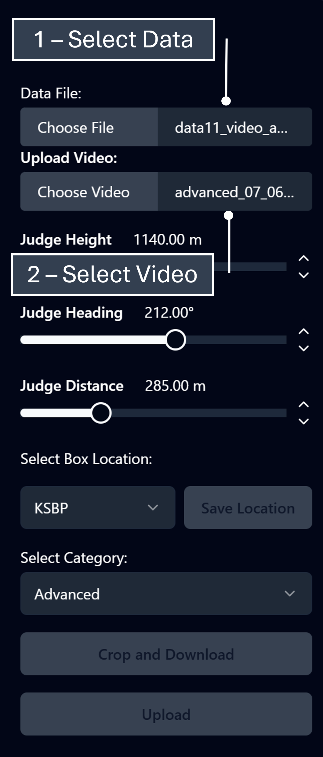 Loading the data and video files